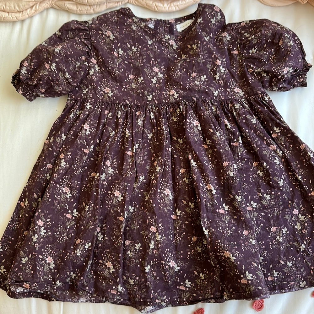 Jamie Kay purple floral dress 3Y